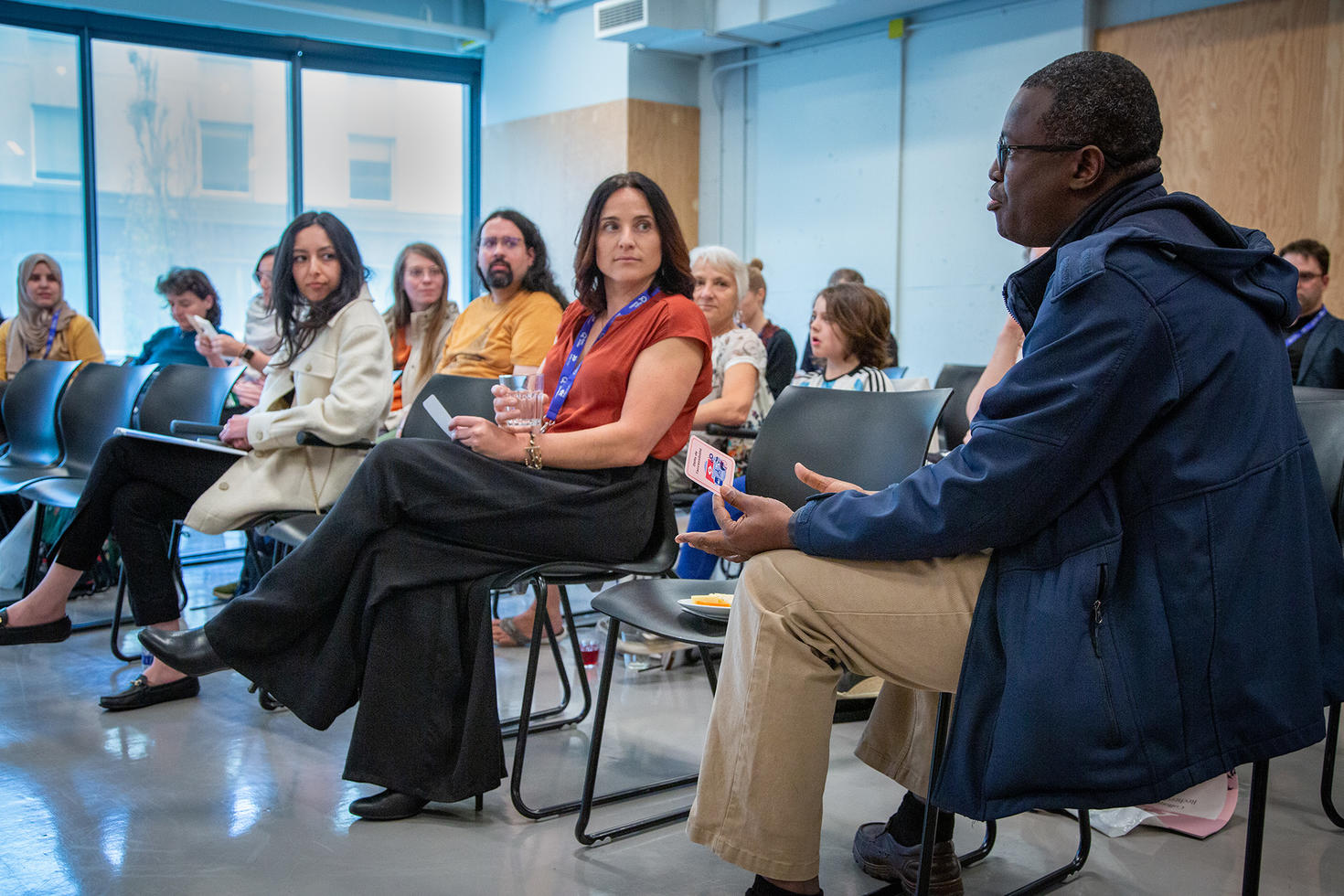 Group discussion during the event