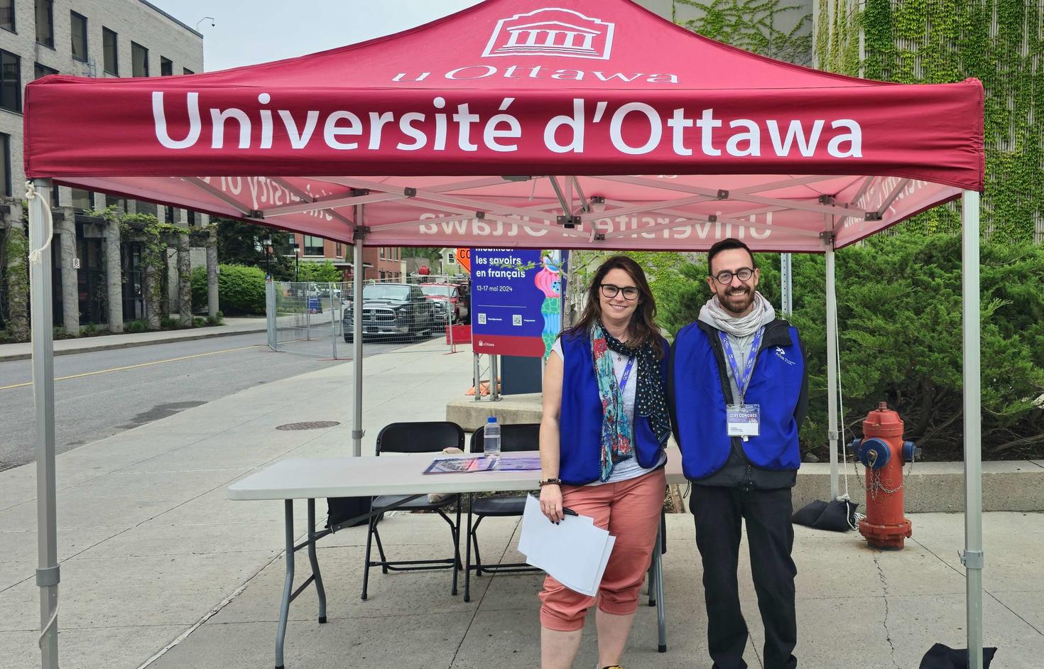 uOttawa volunteers during the ACFAS conference