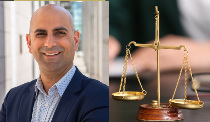Collage Michael Pal Scale of justice 