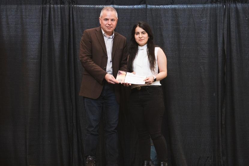 From left to right: Michel Labrosse Interim Dean and Rayehe Ghofrani