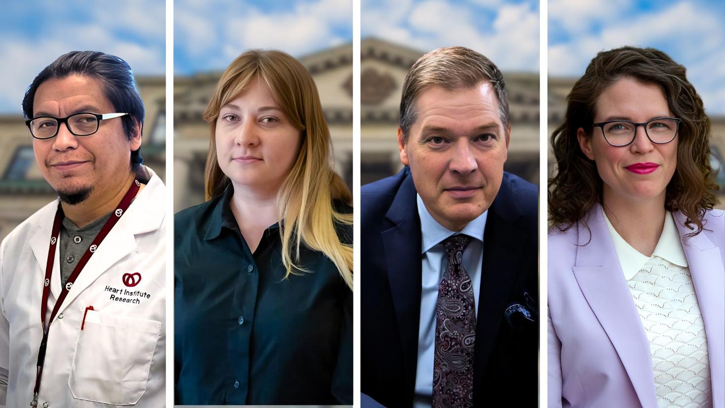 Emilio Alarcón, Olha Chernovol, Jeremy de Beer and Elizabeth Dubois