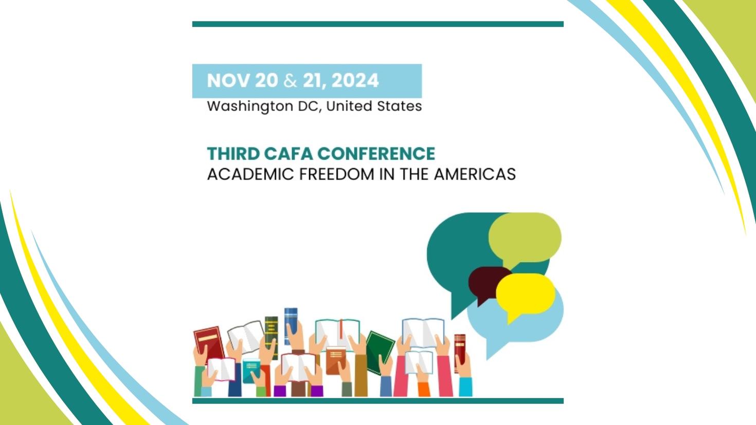 Hands raised for academic freedom