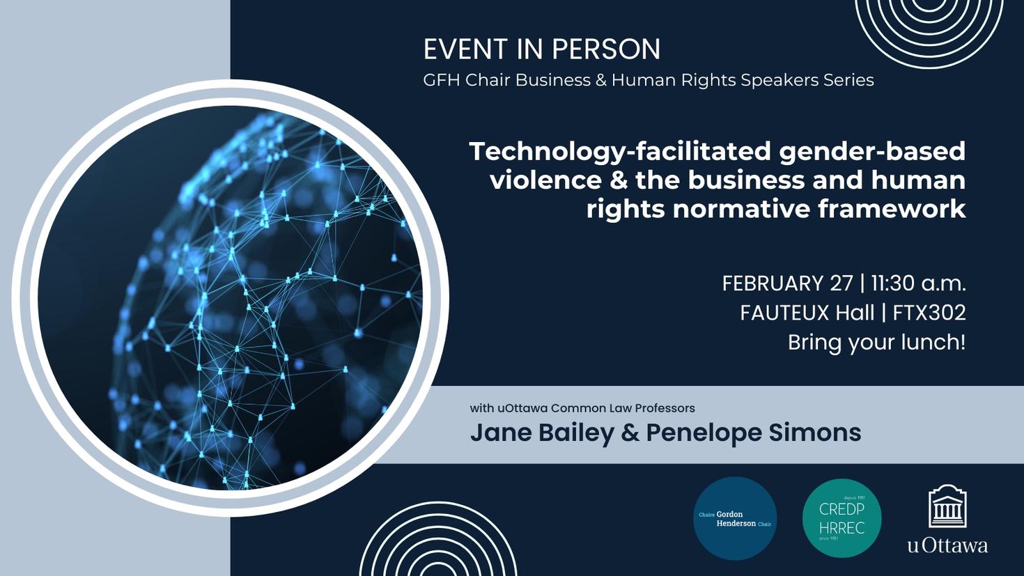 Decorative image with the logos of the HRREC and the Gordon Henderson Chair.