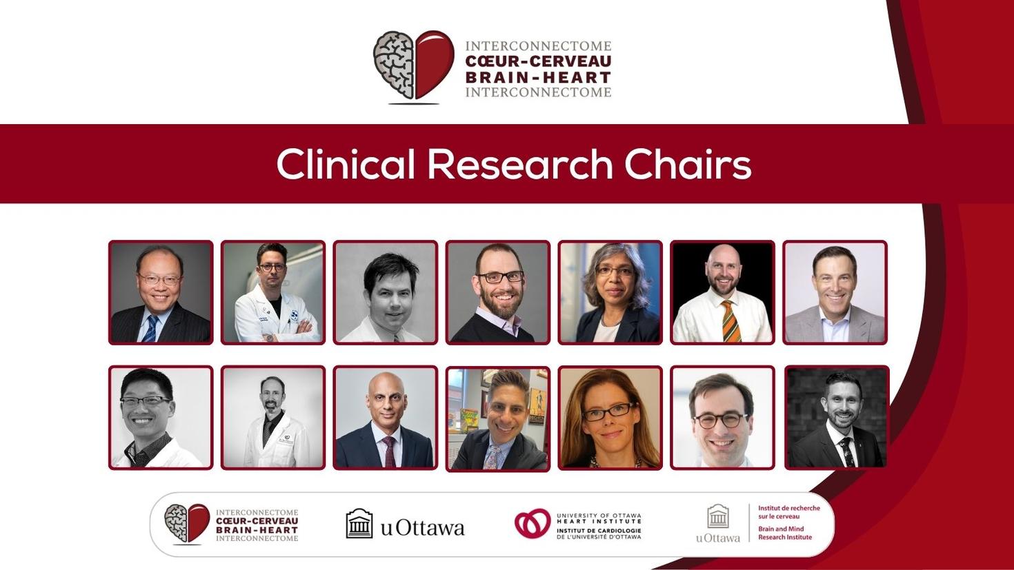 Photos of Clinical Research Chair Awardees.