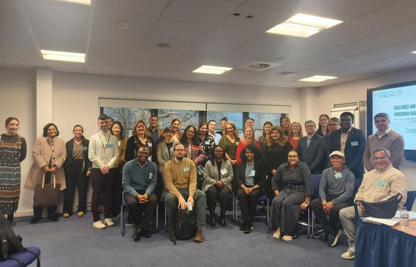 Slava Balan and participants at conference in Stirling, Scotland