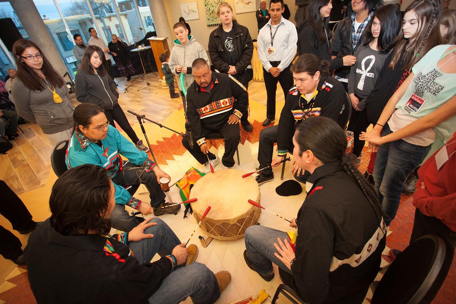 Indigenous drum group