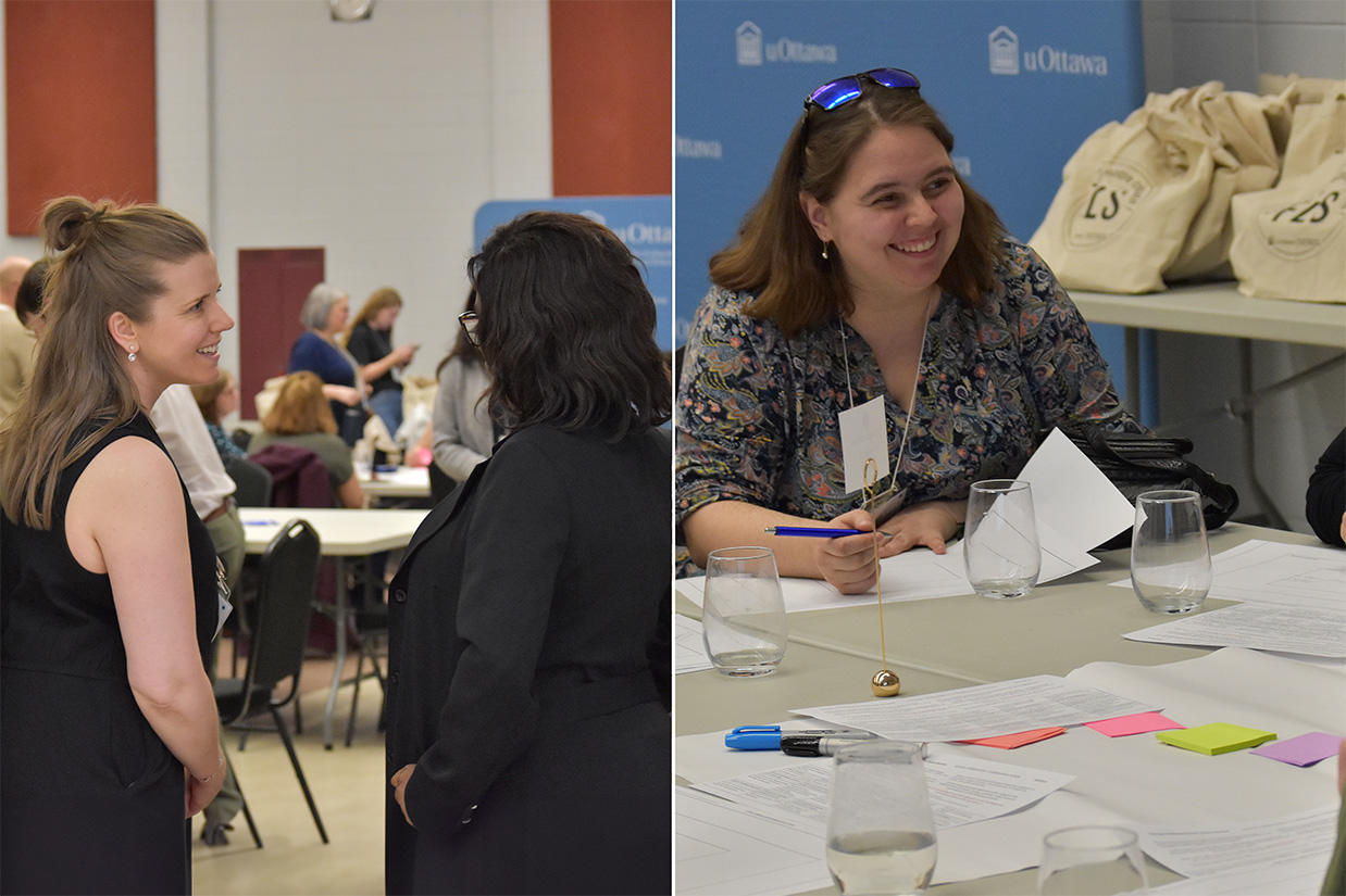 Stephanie Arnott welcoming teachers.