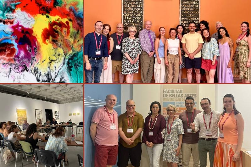 Group of instructors and students at the Summer school on Arts and Human Rights in Seville.