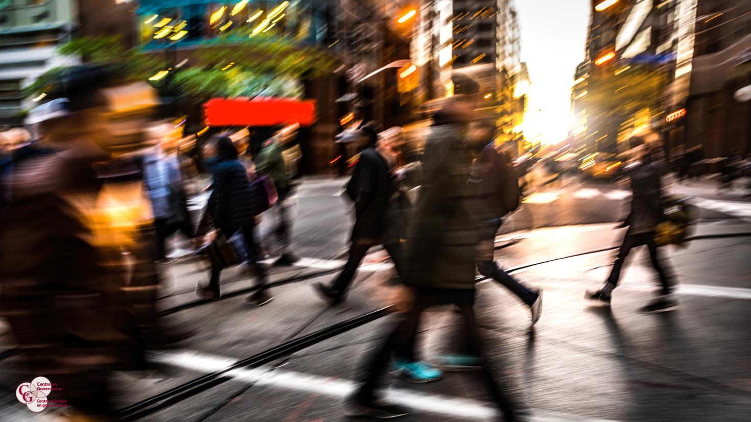 People walking