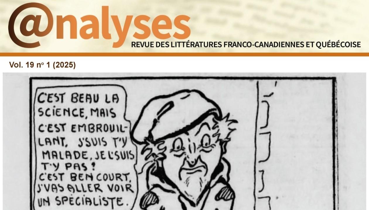 Page couverture partielle du volume 19, numéro 1 de la revue @nalyses