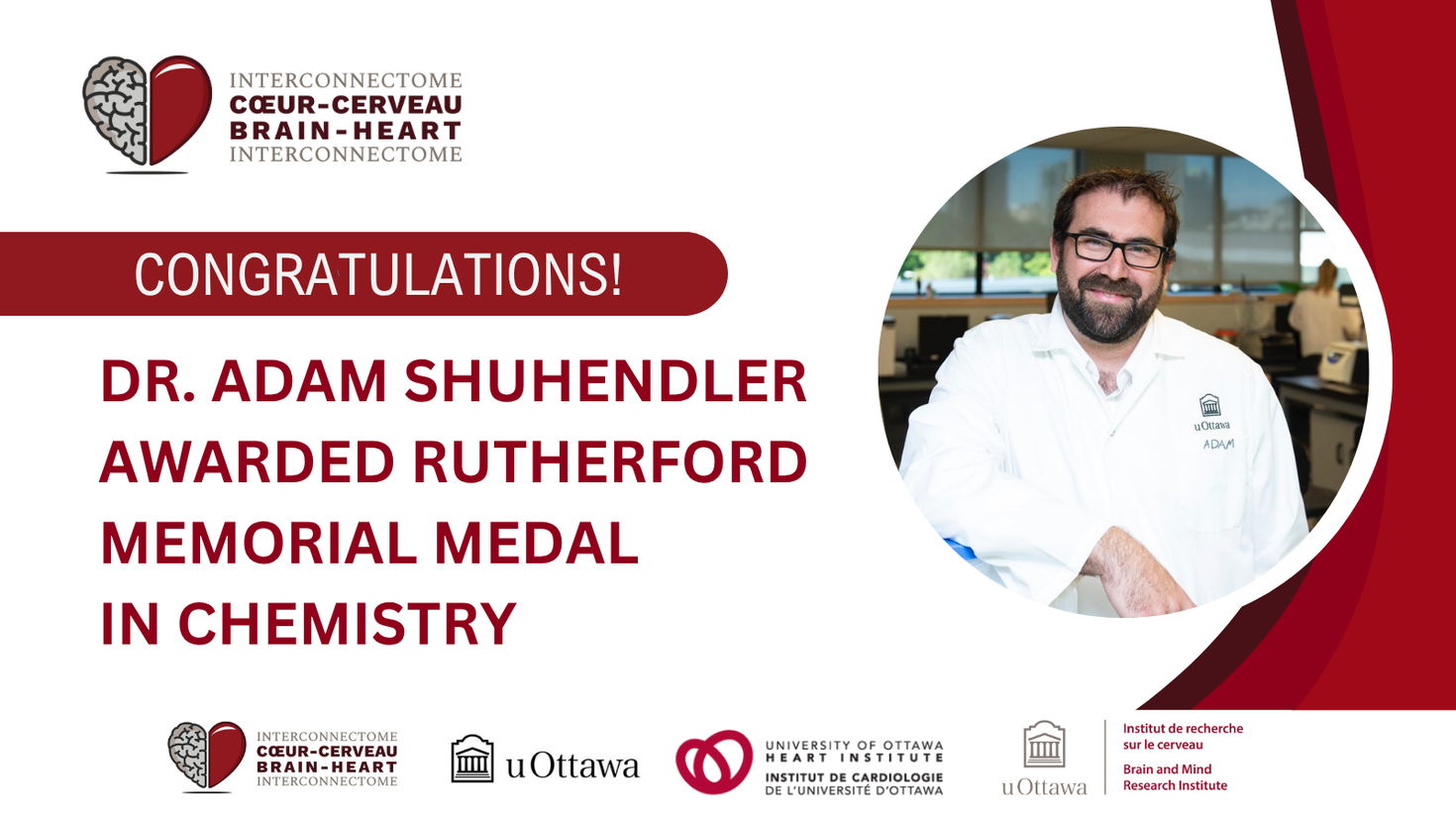 Dr. Shuhendler awarded Rutherford Memorial Medal in Chemistry.