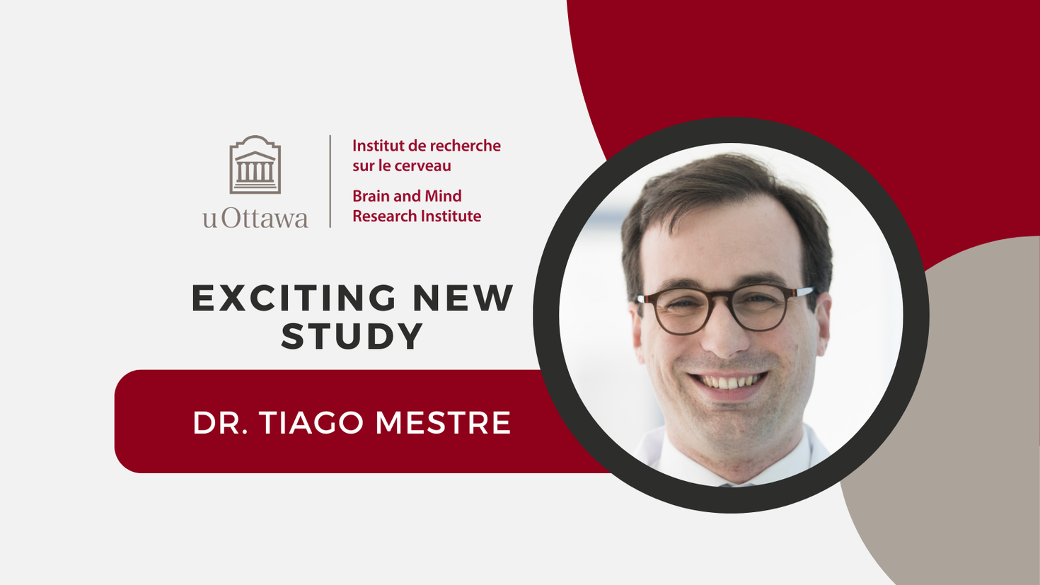 "Exciting new study. Dr. Tiago Mestre"