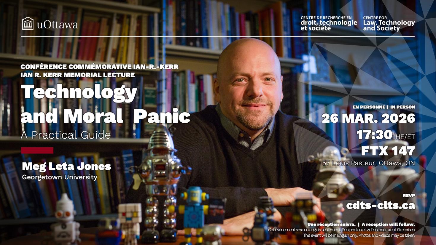 the Ian R. Kerr Memorial Lecture event poster