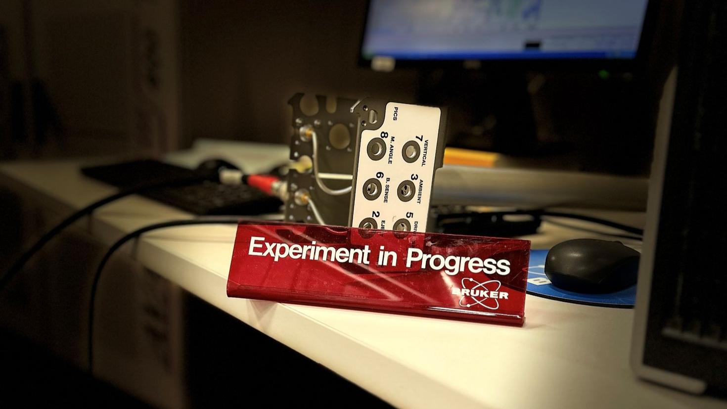 Close up on electronic equipment on a working station