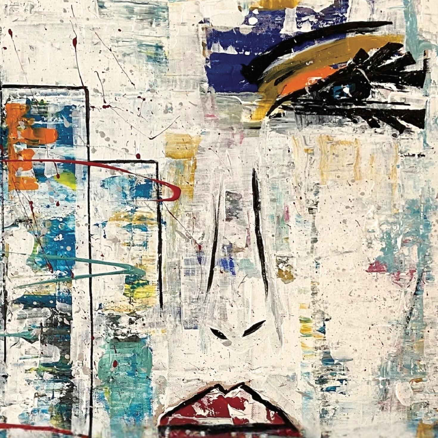 A blend of various paint-like colors.