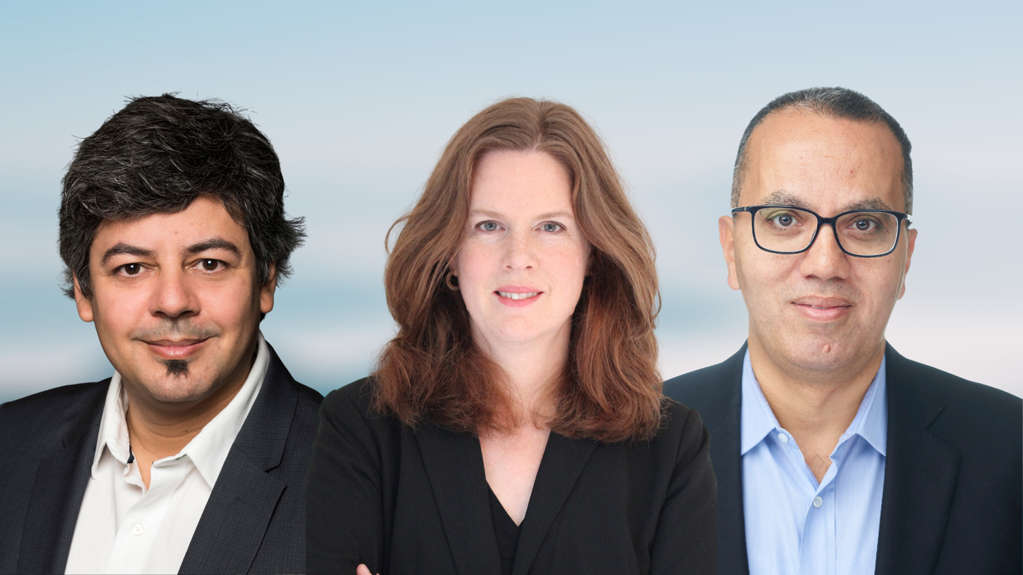 From left to right Velloso, Nunnelley and Awad