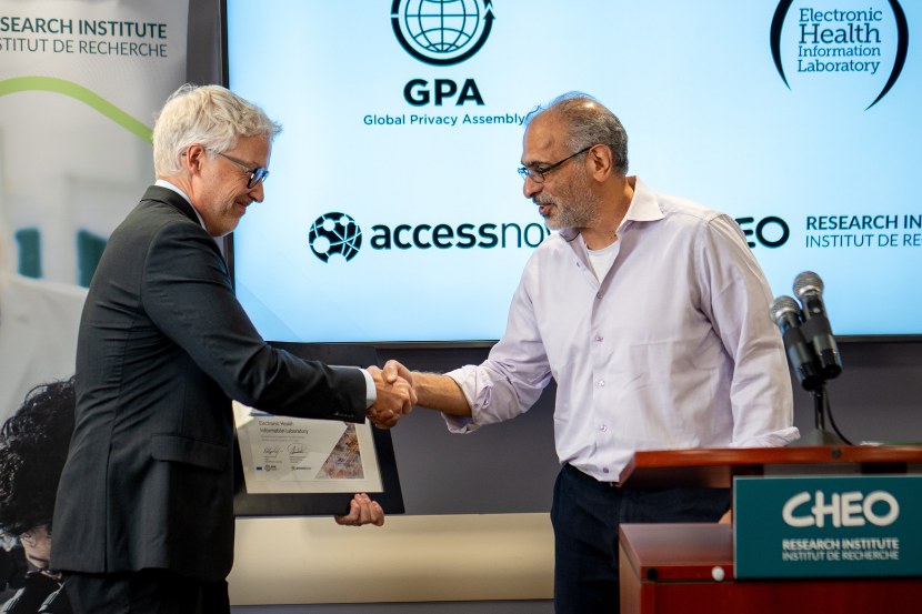 Philippe Dufresne (left) and Dr. Khaled El Emam (right).