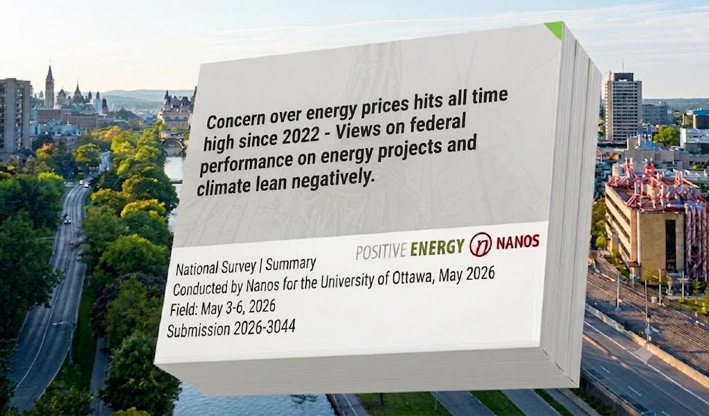 Nanos Omni survey May 2026 on concern over energy prices
