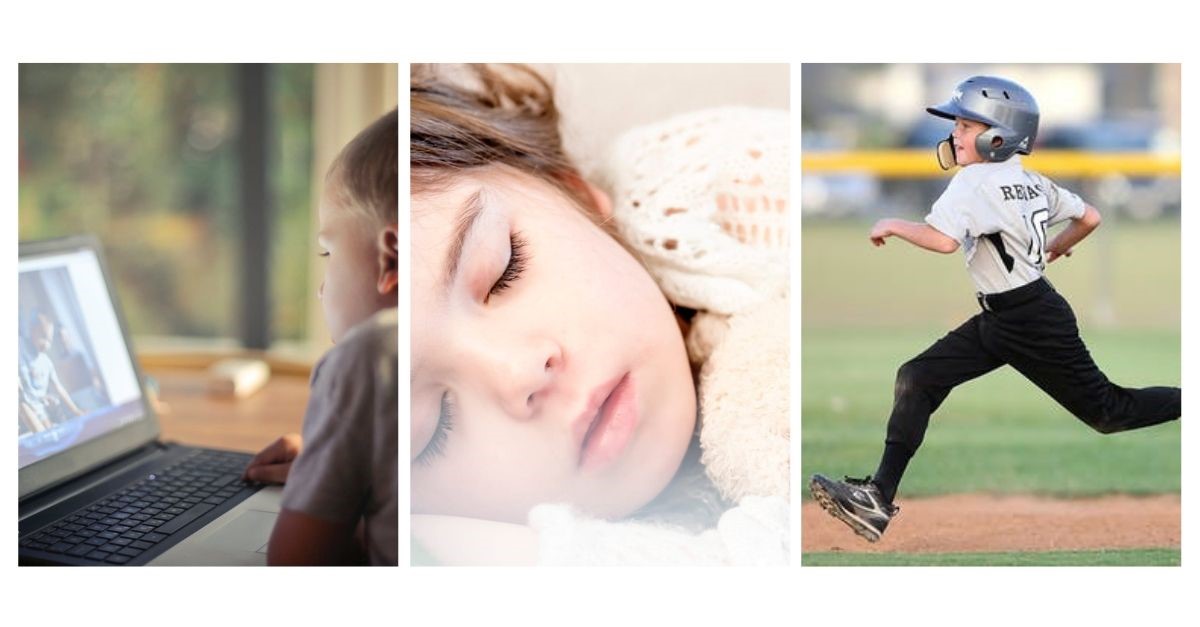 l'enfant joue au baseball.