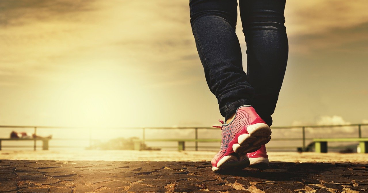 A person walking