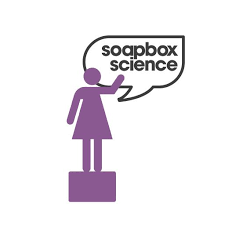 Women's logo on a box