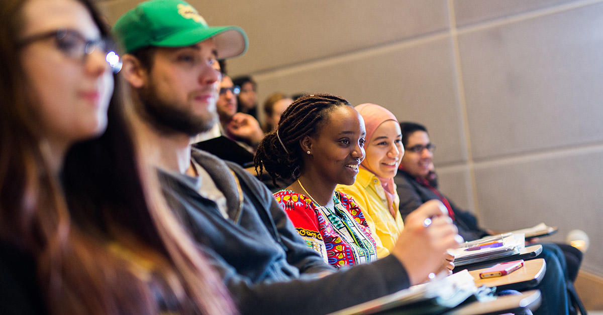 Un groupe en salle de classe