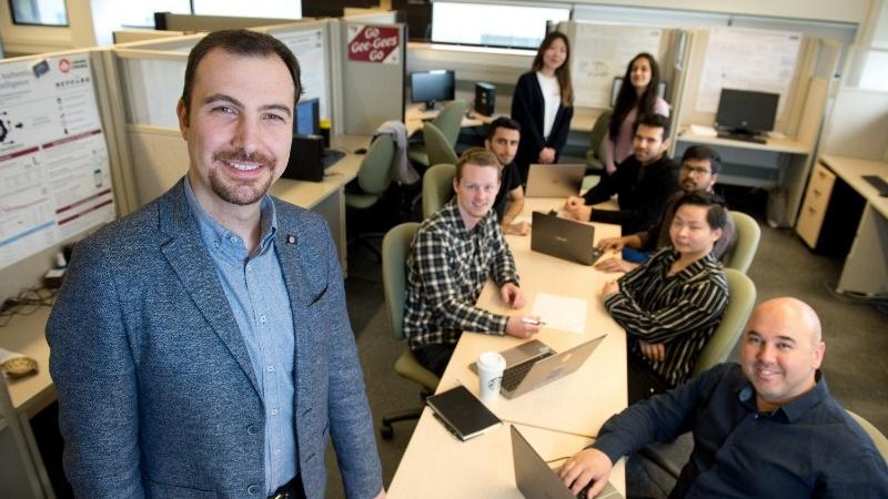 Burak Kantarci et l'équipe de recherche