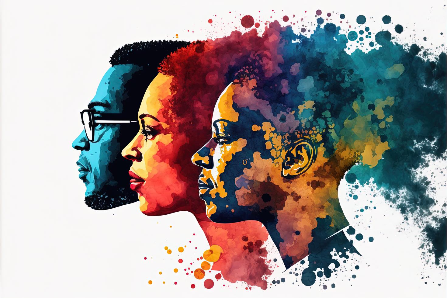 Graphic of people for BHM