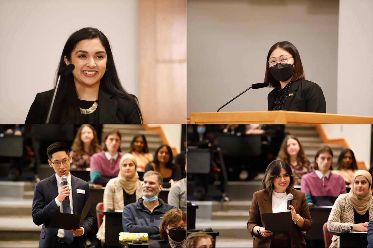 Student leaders asking Justice Jamal questions