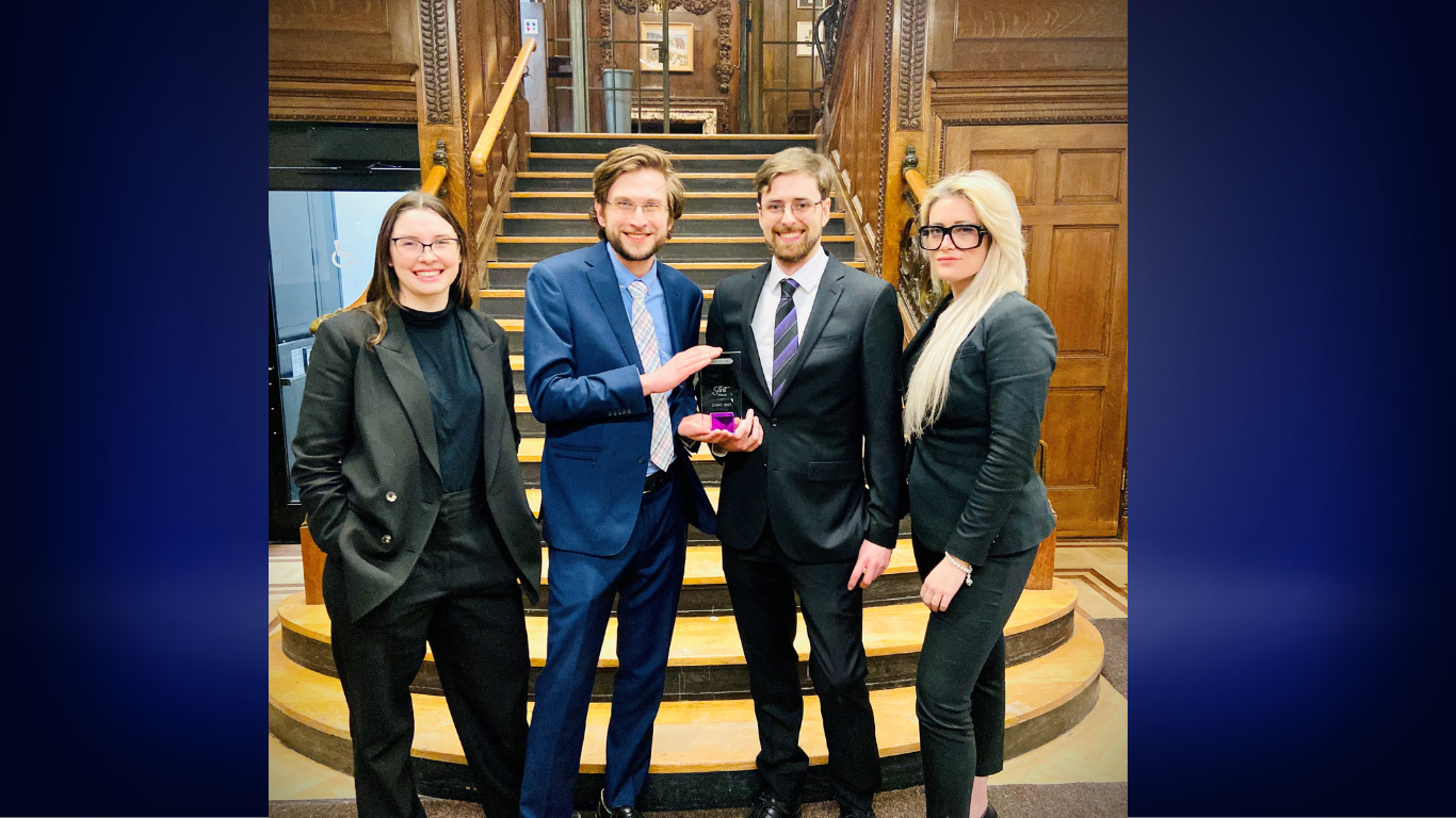 Members of the uOttawa team for the Canadian National Negotiation Competition