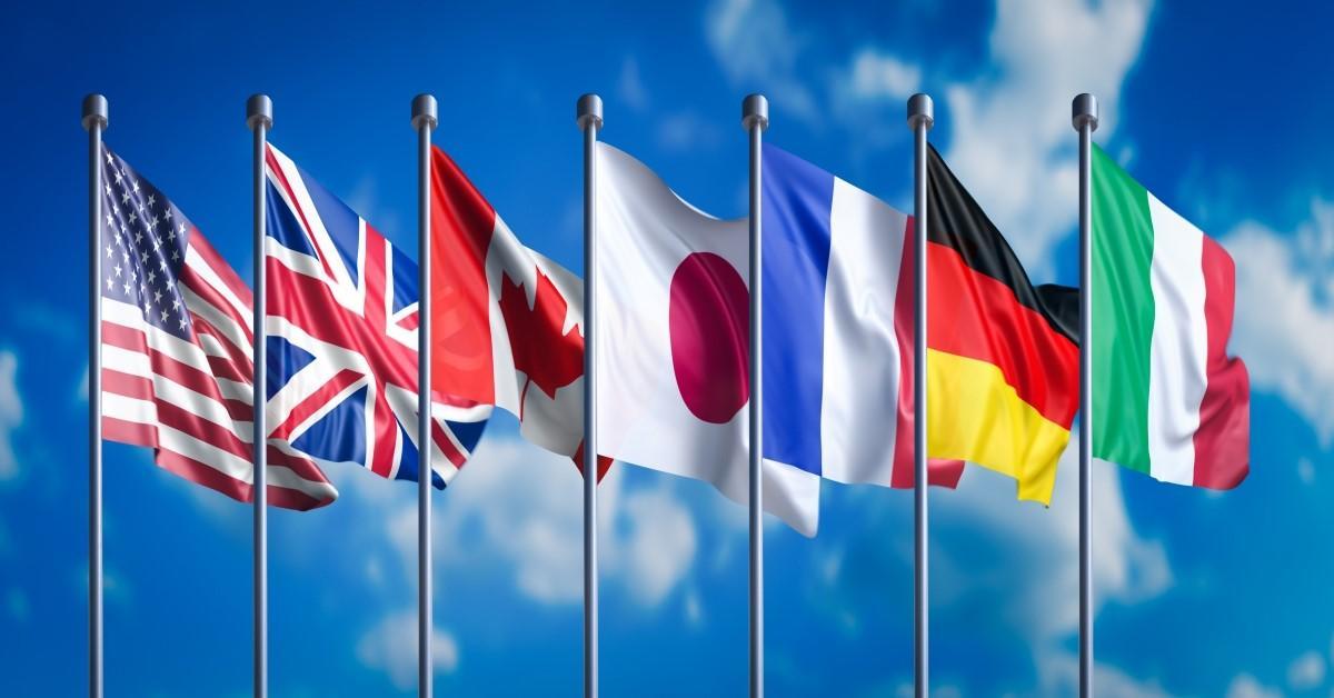 G7 flags