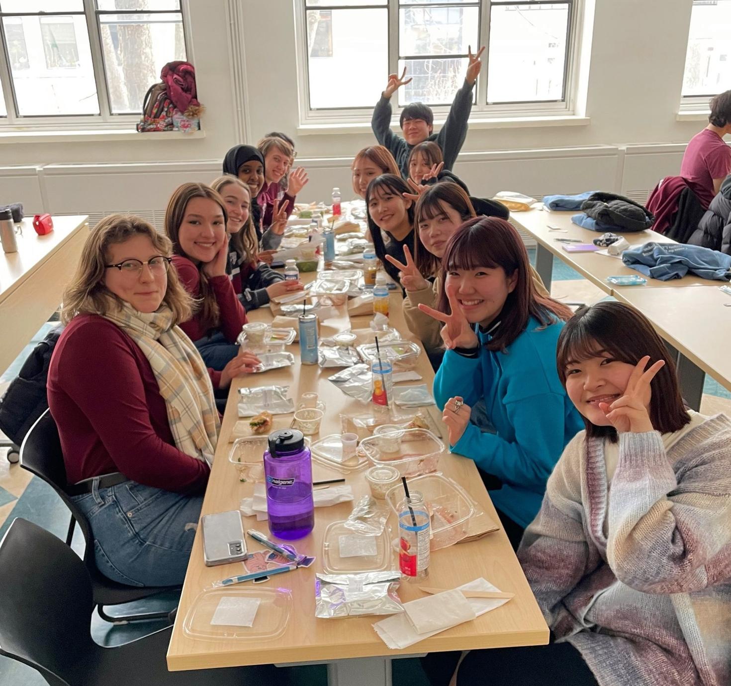 Groupe of students from japan 