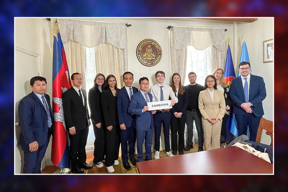 NMUN Équipe avec la représentation du Cambodge
