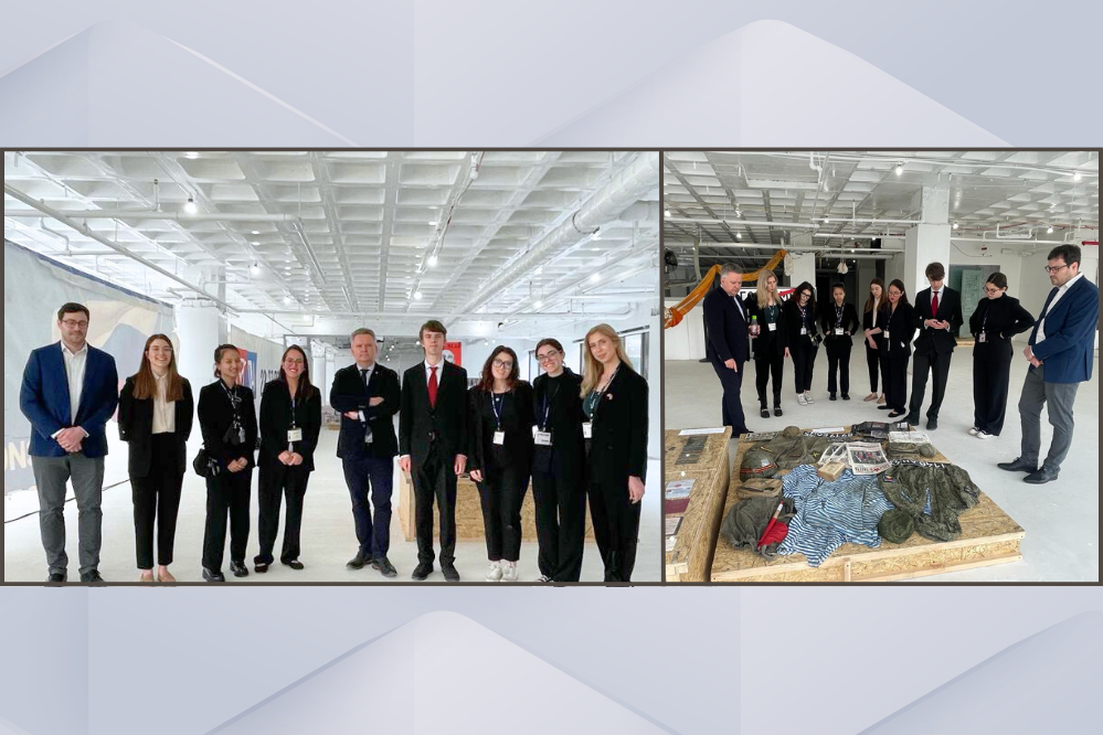 NMUN-Équipe avec l'ambassadeur de l'Ukraine