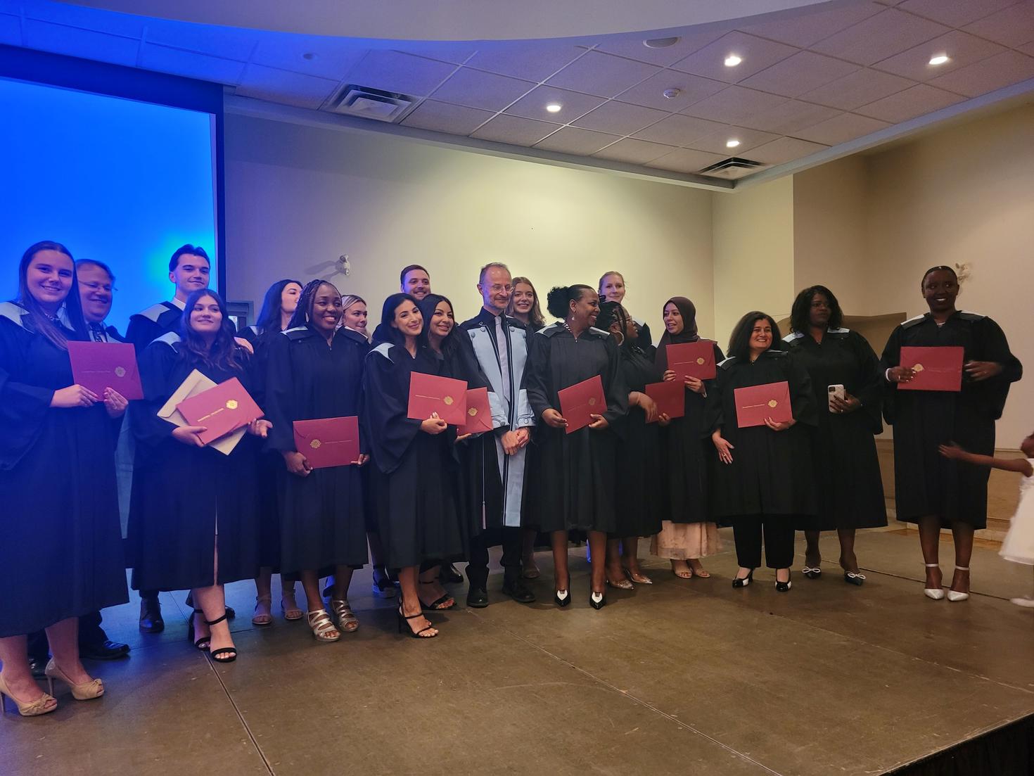 Group of new graduate students in Windsor campus