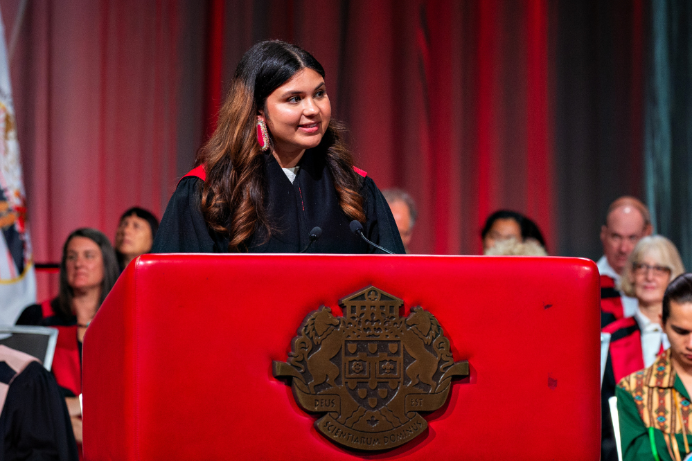 Class speaker of the 2023 Law Convocation, Polsia Carrozza