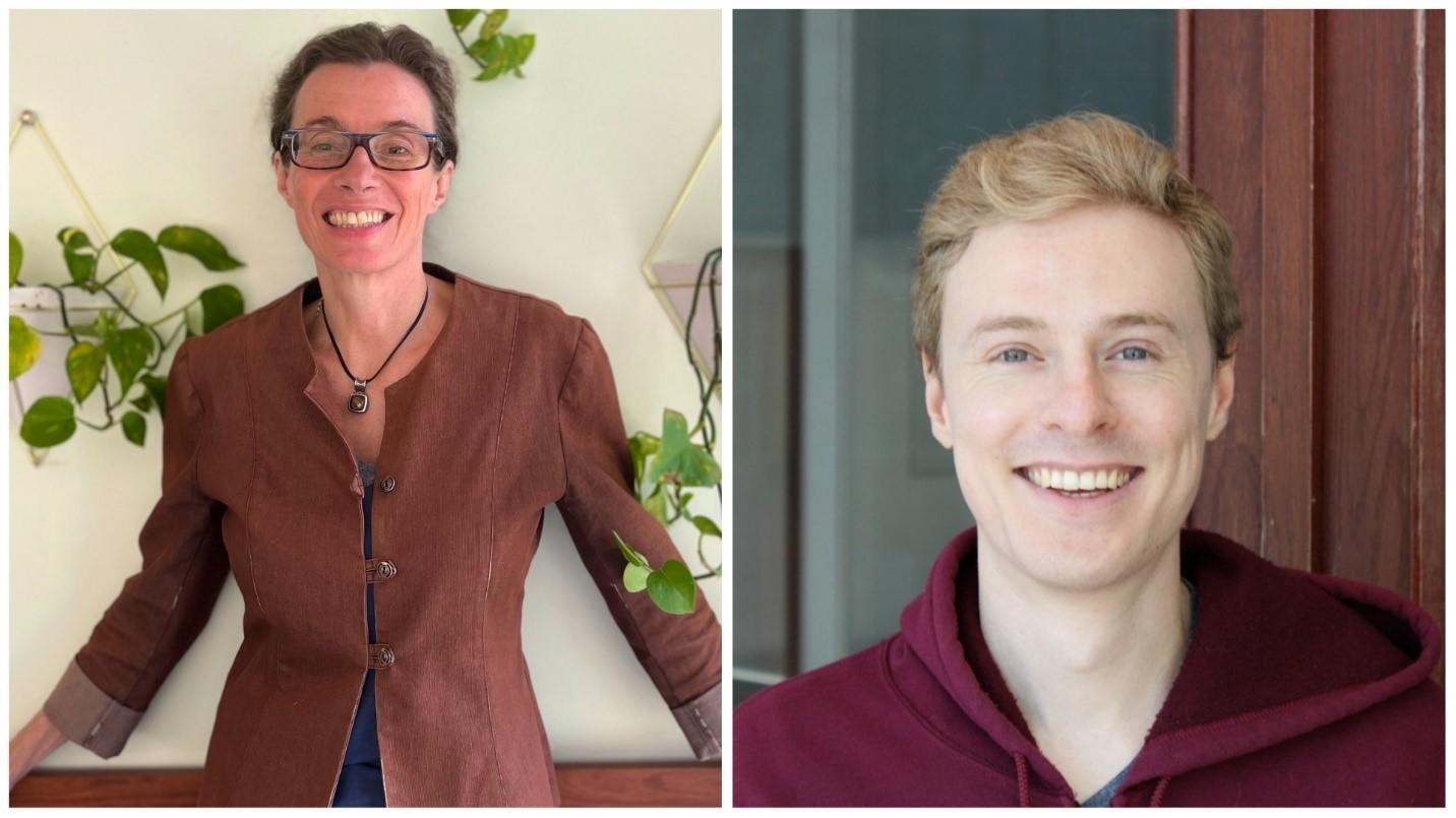 Professor Deryn Fogg and PhD student Daniel Nascimento 