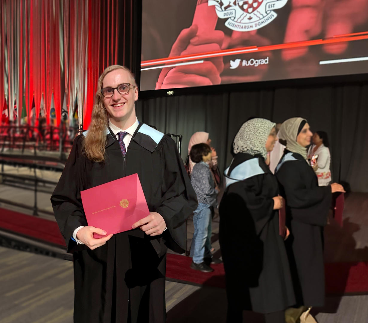 Zach Wyen at the Convocation Ceremony