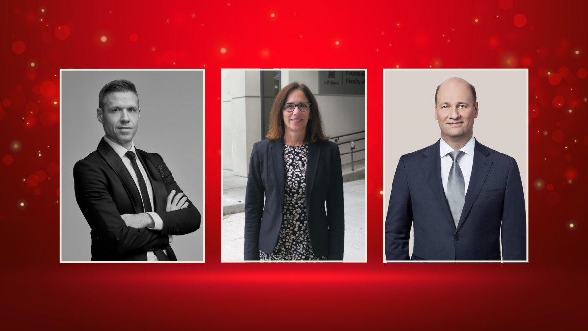 Les trois récipiendaires de l'Ordre du mérite 2023