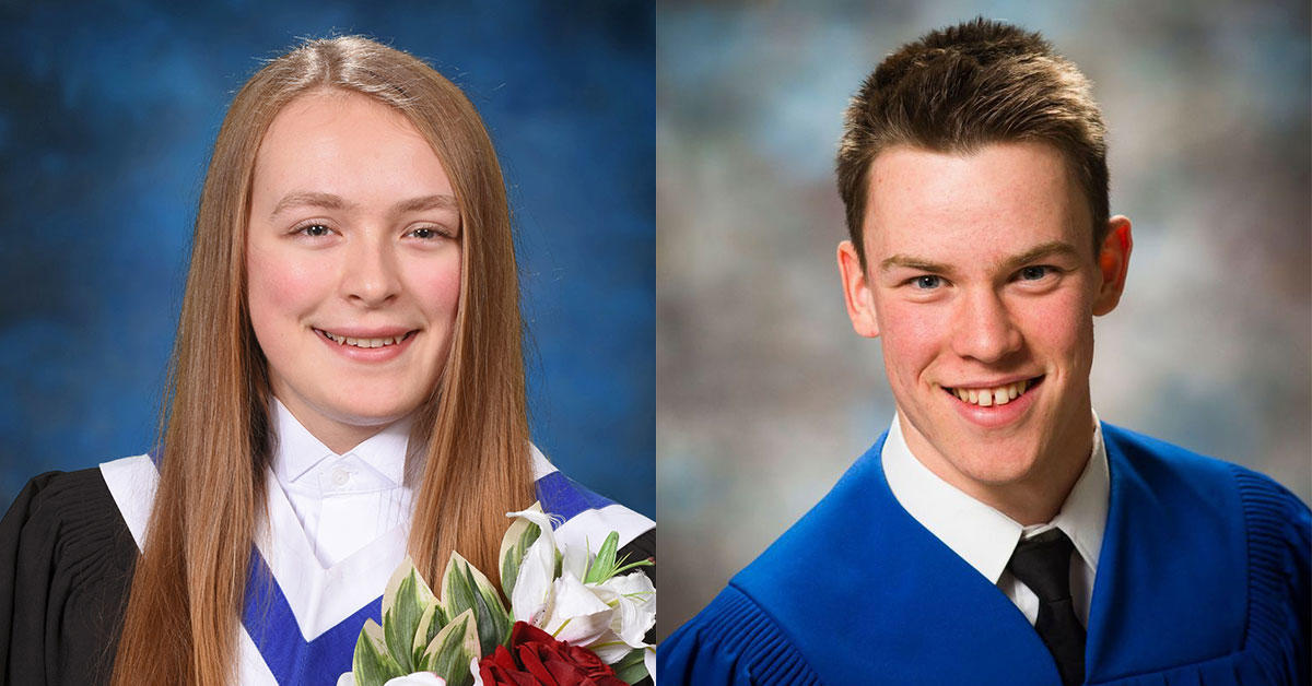 Angéline Lafleur, left, and Jeremy Leigh, right.