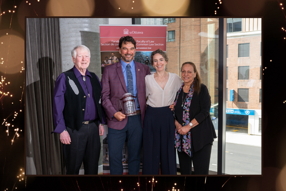 Honour Society inductee Jesse McCormick poses with his wife and parents