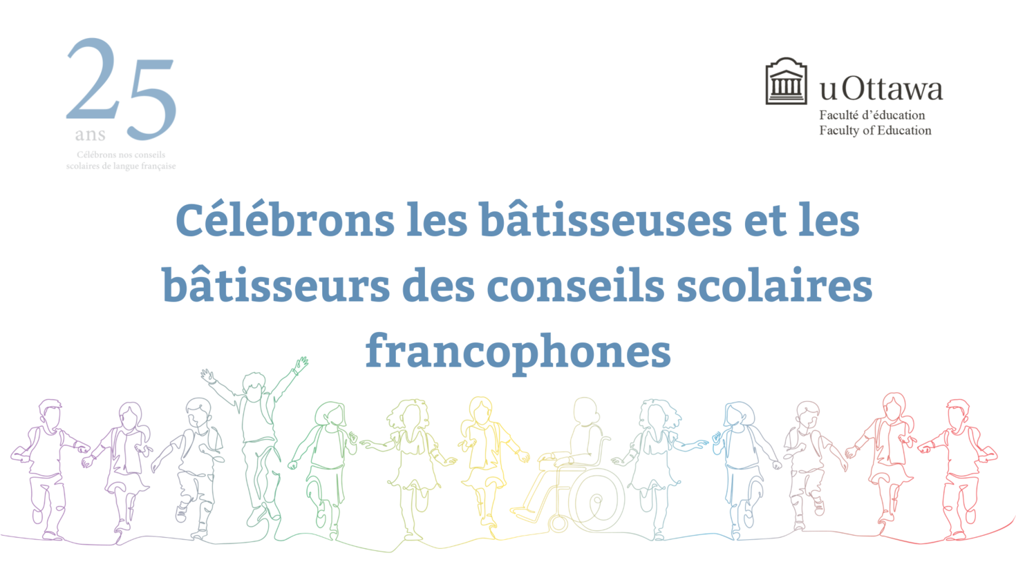 Célébrons les bâtisseuses et bâtisseurs des conseils scolaires francophones