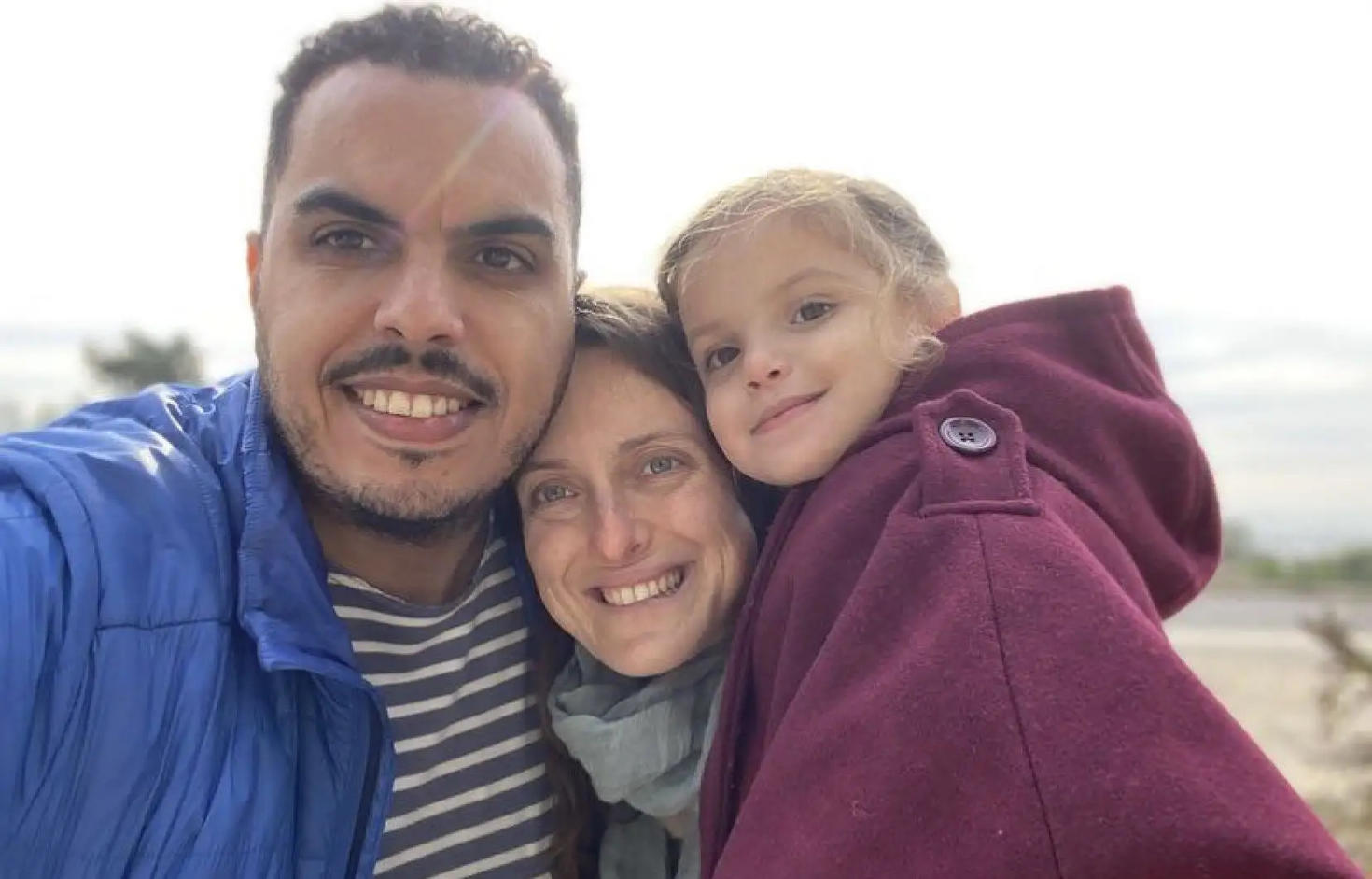Raouf Farrah, wife and child
