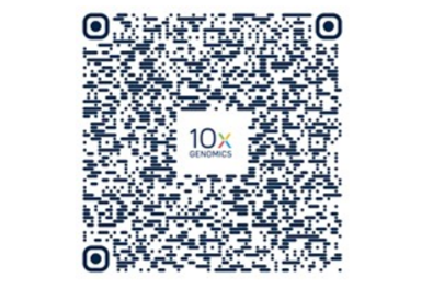 Code QR pour s'inscrire au webinaire 10x Genomics