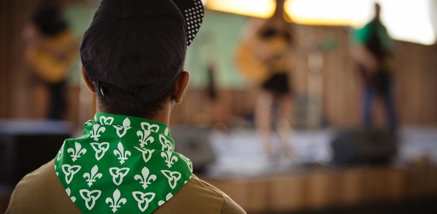 Spectator at a concert on Franco-Ontarian day