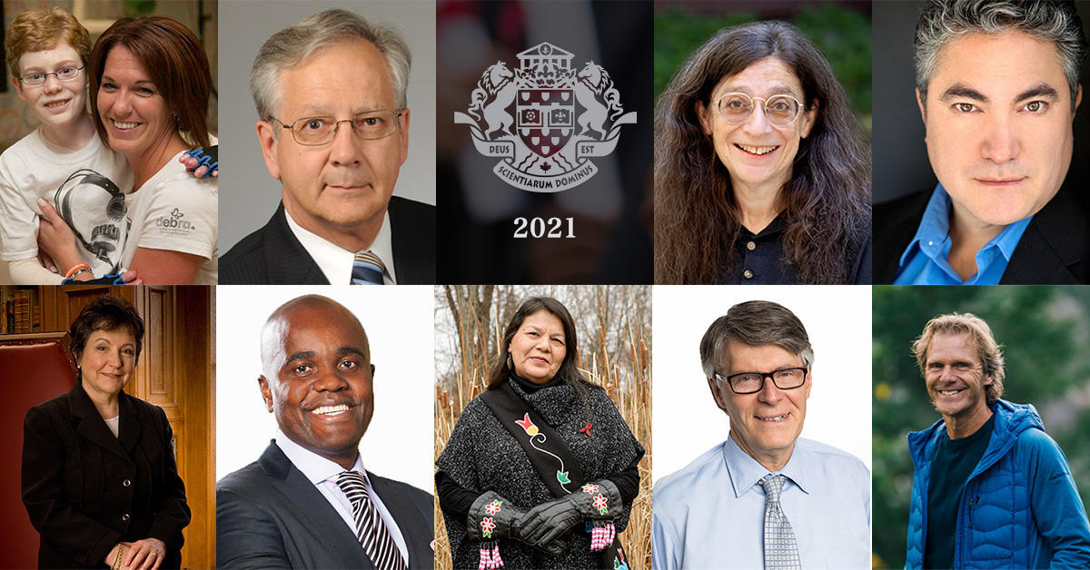 Tina Boileau, Gilles Patry, May Berenbaum, Kevin Loring, Louise Charron, Wes Hall, Doris Peltier, Allen Eaves et Pierre Lavoie