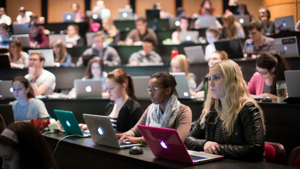 students in class