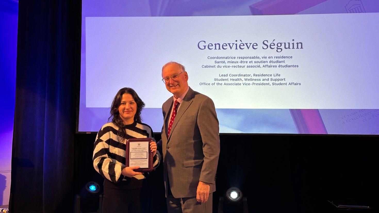 Geneviève Seguin with Jacques Frémont