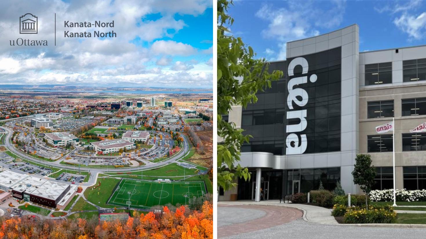 Le parc technologique de Kanata-Nord et Ciena