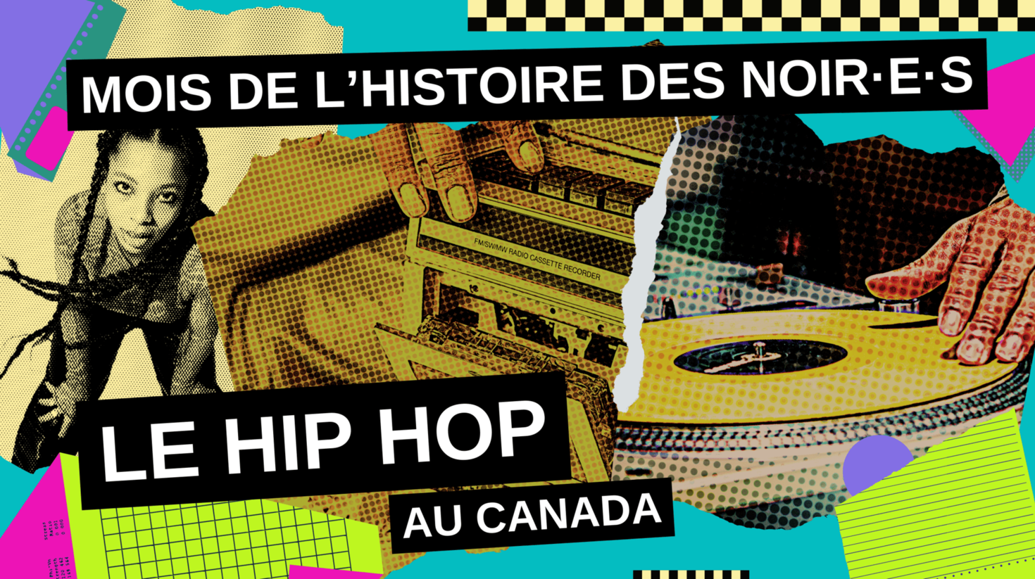 Chanteuse de Hip Hop avec un synthétiseur